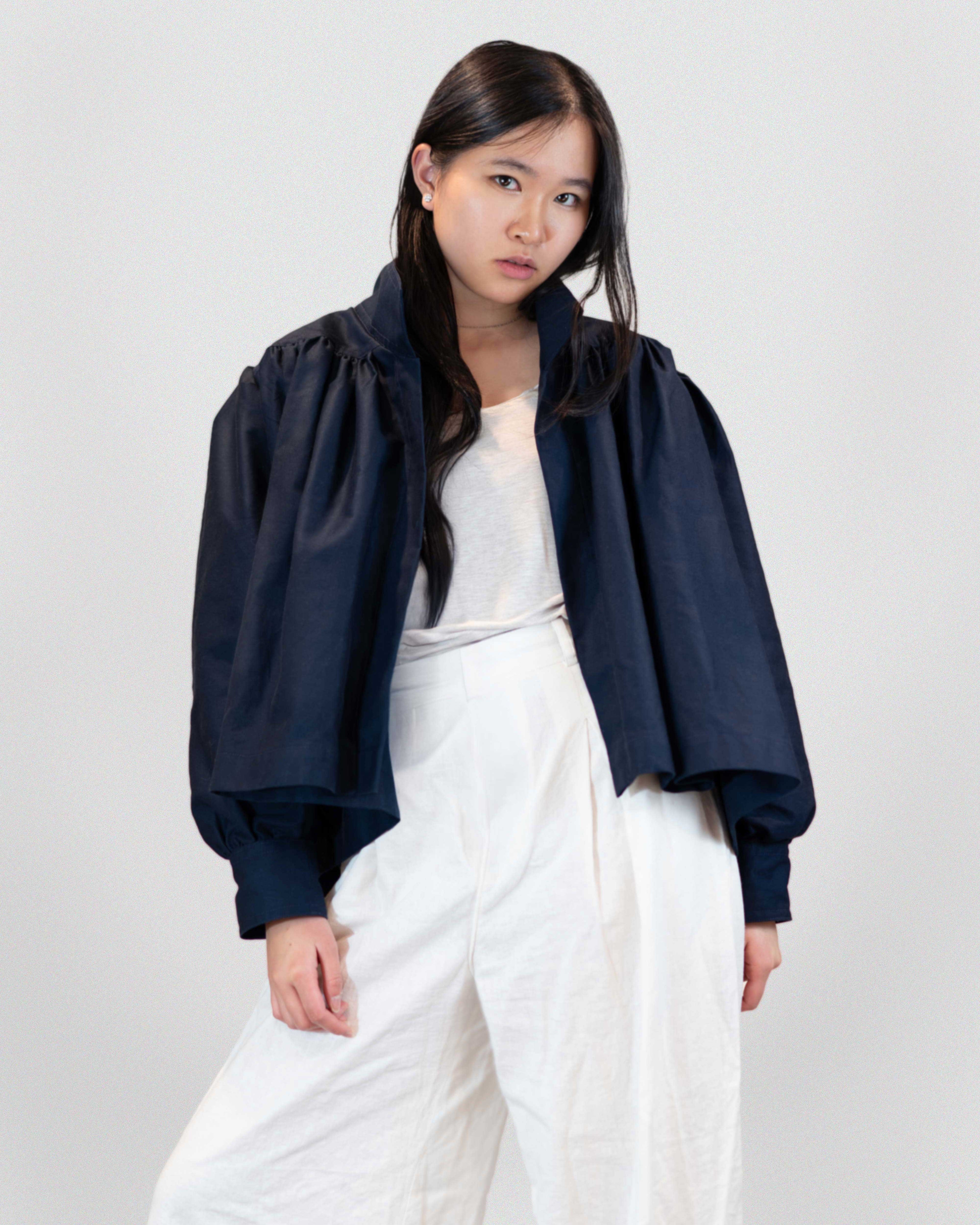 Cotton Silk Short Jacket