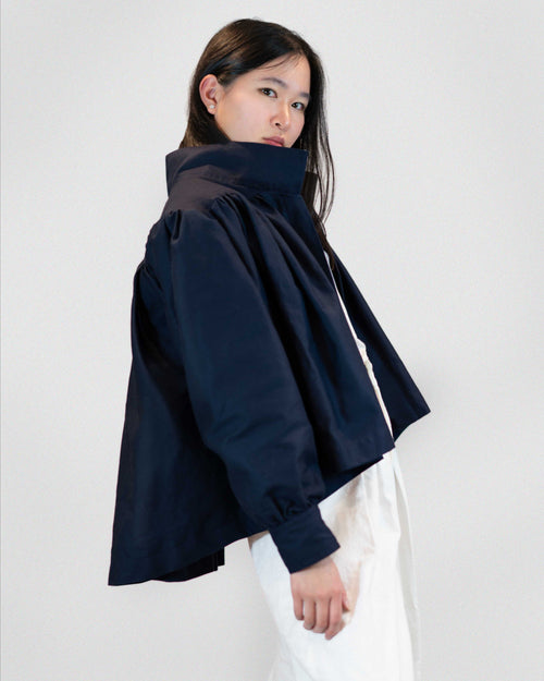 Cotton Silk Short Jacket